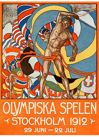 Olympics logo Stokholm Sweden 1912 summer